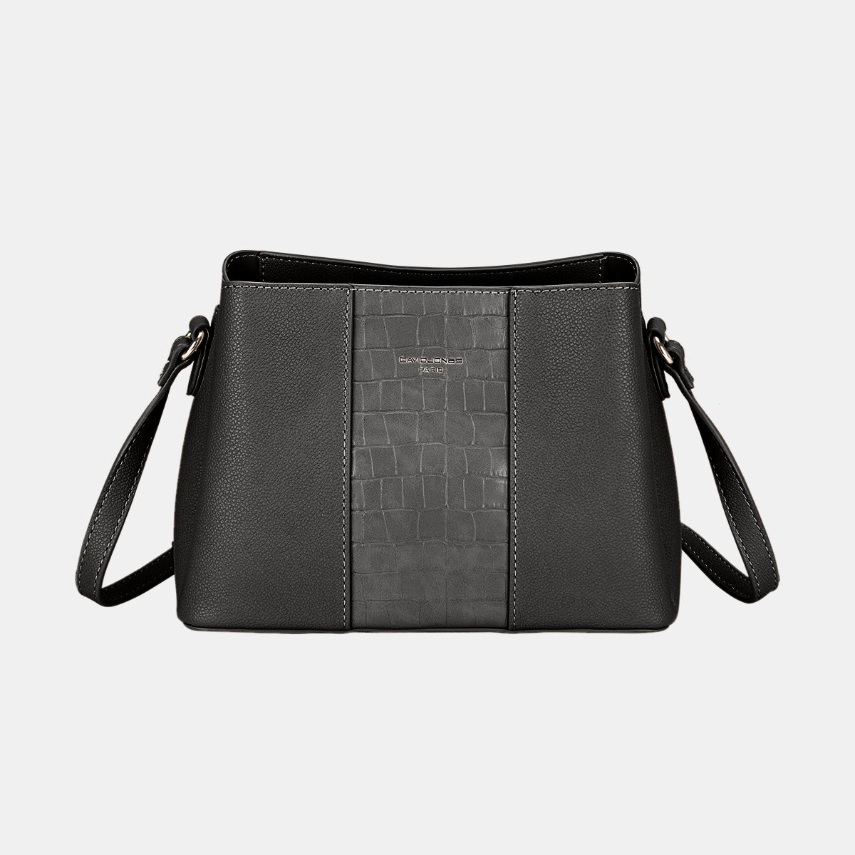 David Jones PU Leather Crossbody Bag - Black / One Size - Bags