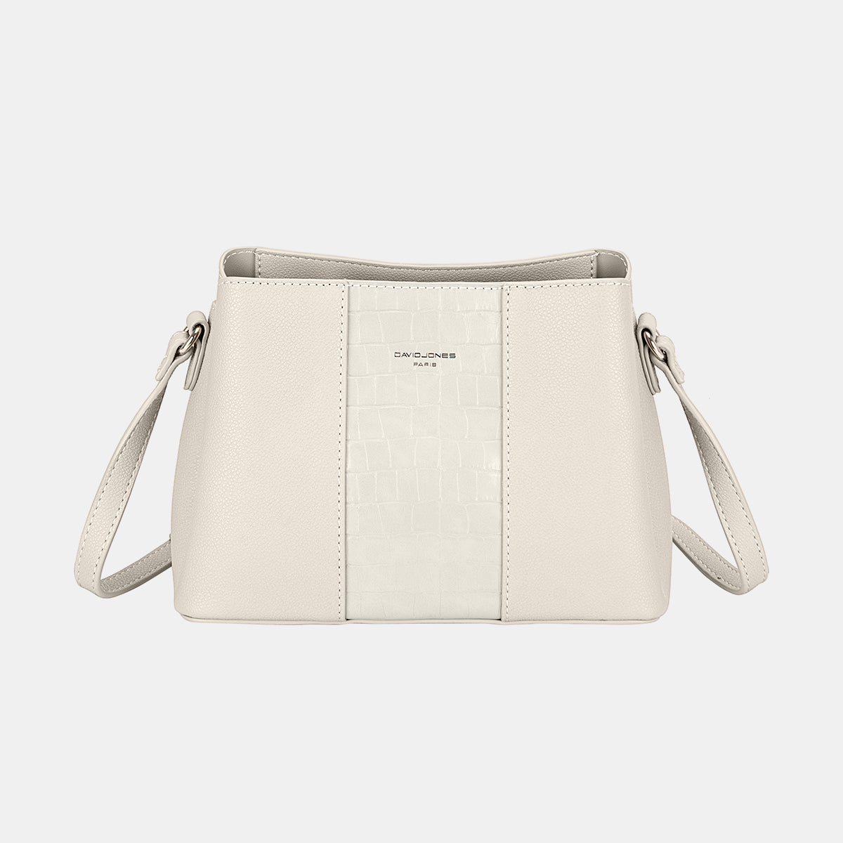 David Jones PU Leather Crossbody Bag - Creamy White / One Size - Bags