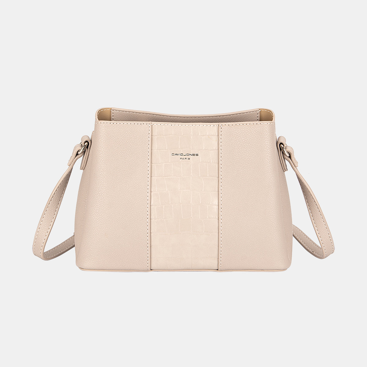 David Jones PU Leather Crossbody Bag - Natural / One Size - Bags