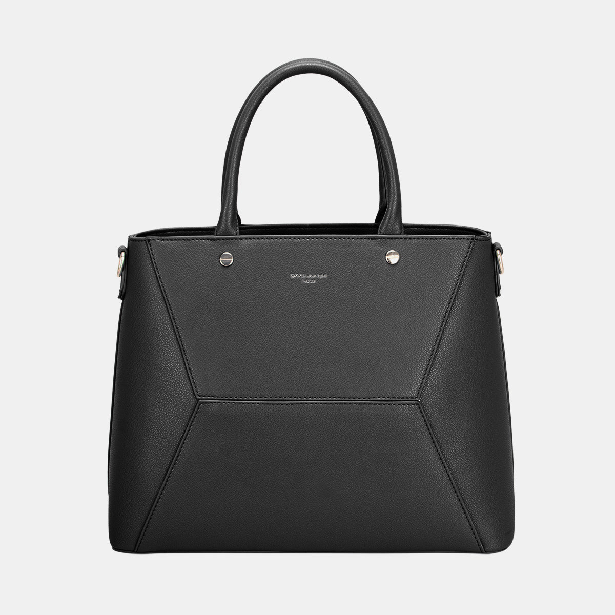 David Jones PU Leather Handbag - Black / One Size - Bags