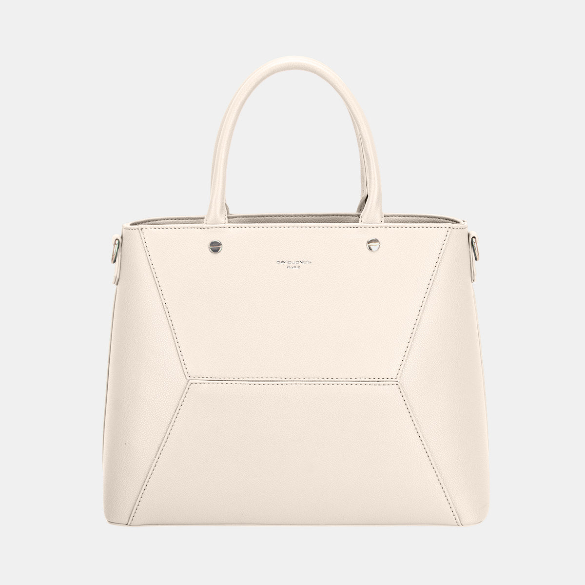 David Jones PU Leather Handbag - Creamy White / One Size - Bags