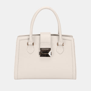 David Jones PU Leather Handbag - Creamy White / One Size - Bags