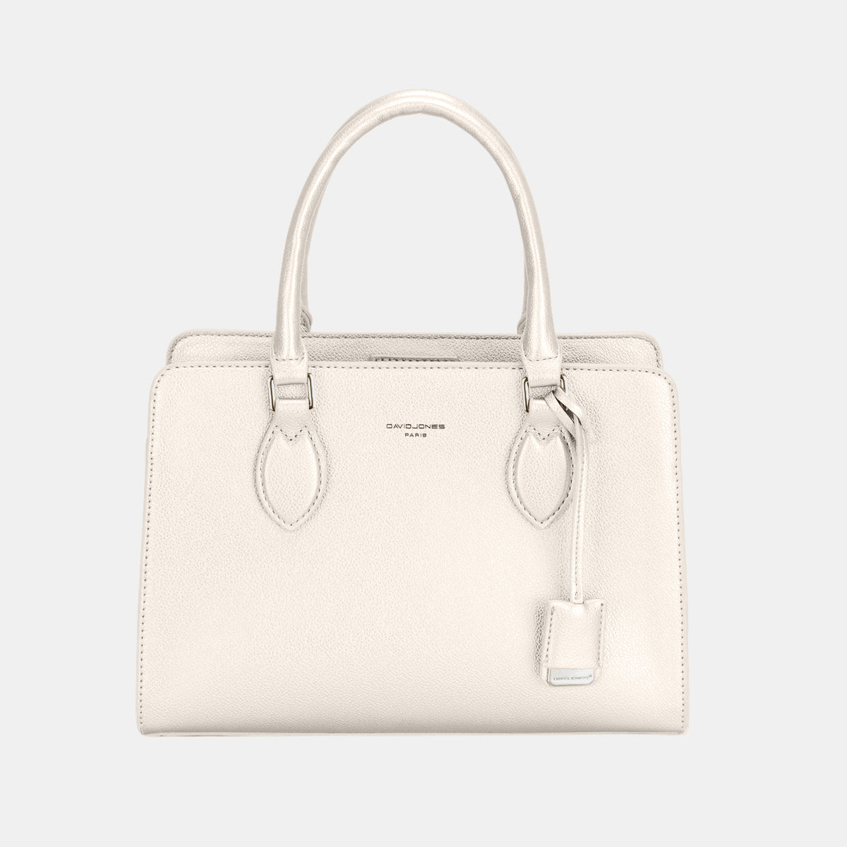 David Jones PU Leather Handbag - Creamy White / One Size - Bags