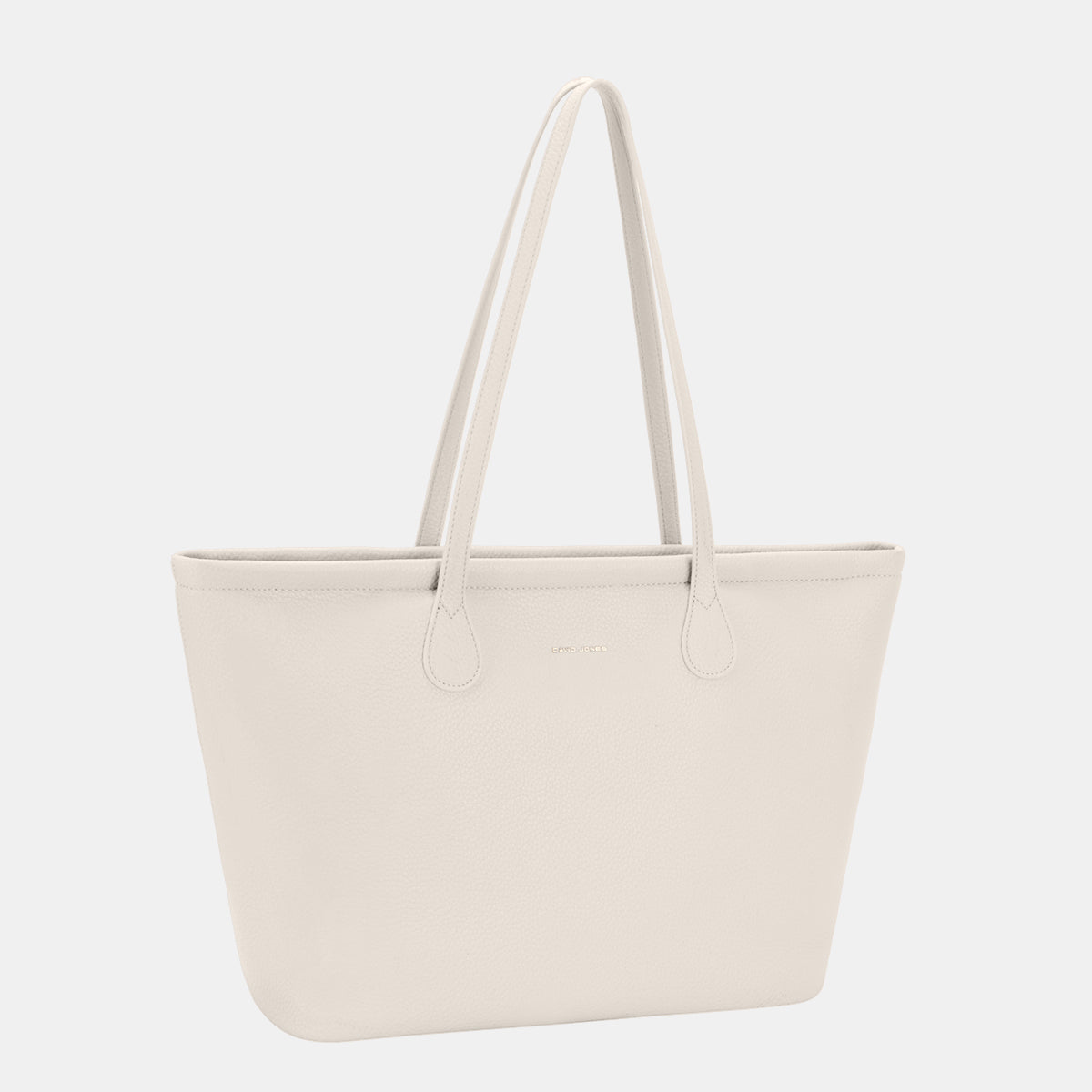 David Jones PU Leather Tote Bag - White / One Size - Tote Bag