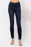 High Waist Handsand Skinny Jeans - Judy Blue - Dark / 0/24 - Jeans