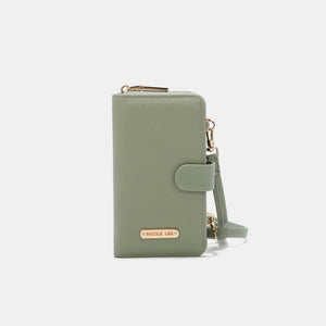 Nicole Lee USA 2 Piece Phone Case Crossbody Wallet - Sage / One Size - Wallet