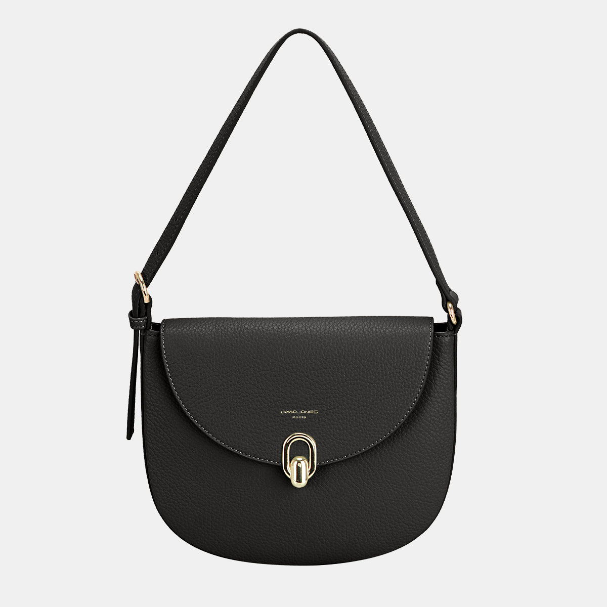 Pastel David Jones Metal Buckle Shoulder Bag - Black / One Size - Bags