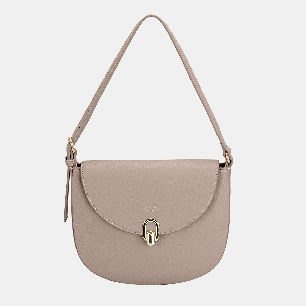 Pastel David Jones Metal Buckle Shoulder Bag - Gravel / One Size - Bags