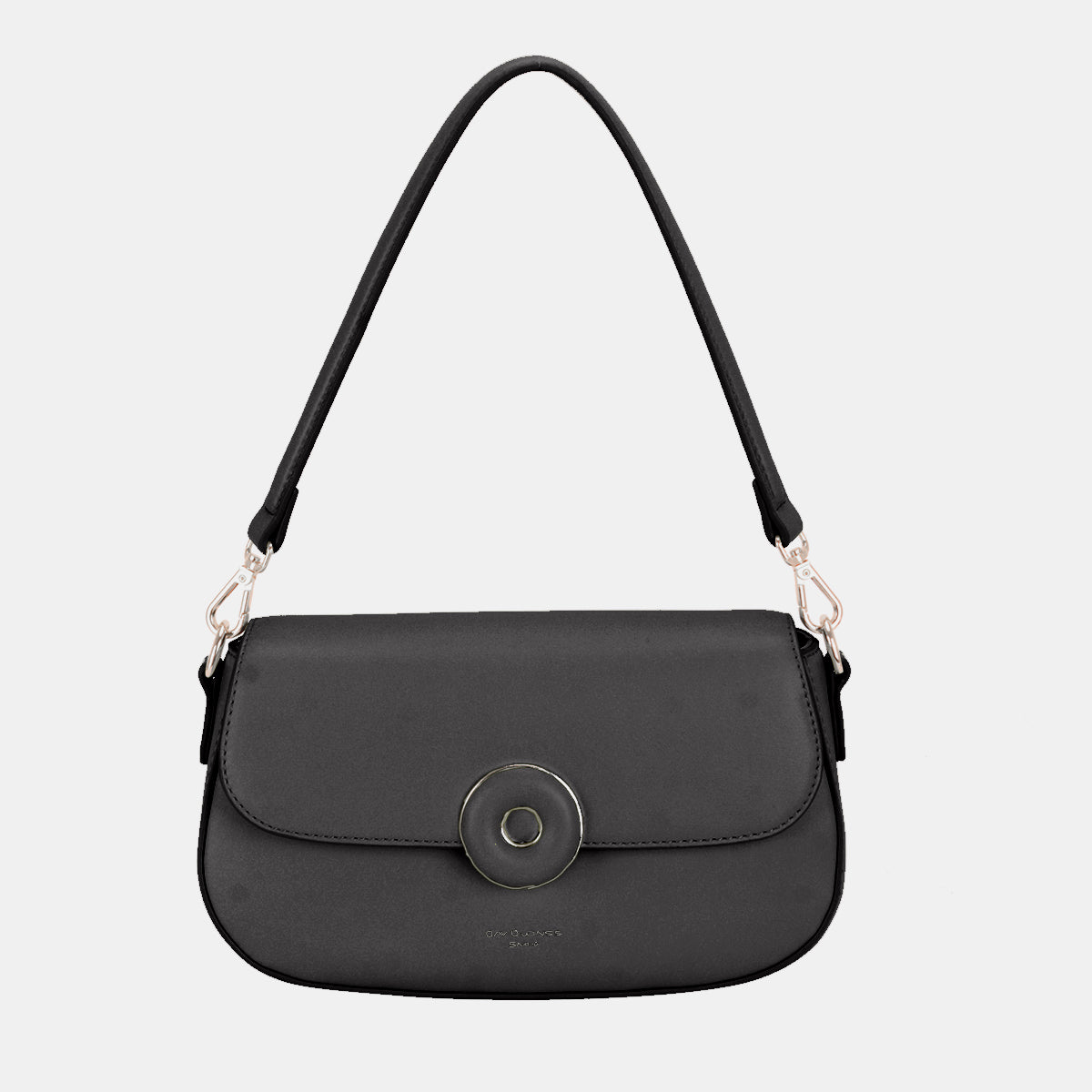 Pastel David Jones PU Leather Shoulder Bag - Black / One Size - Bags