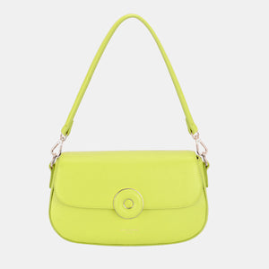 Pastel David Jones PU Leather Shoulder Bag - L.Green / One Size - Bags