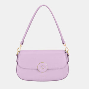 Pastel David Jones PU Leather Shoulder Bag - L.Purple / One Size - Bags