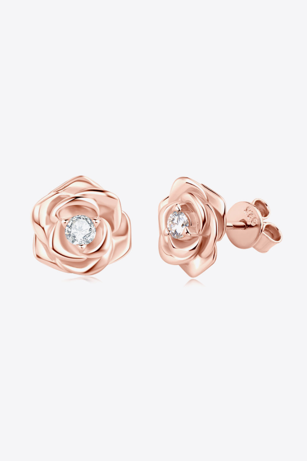 Rose Stud Earrings - Earrings