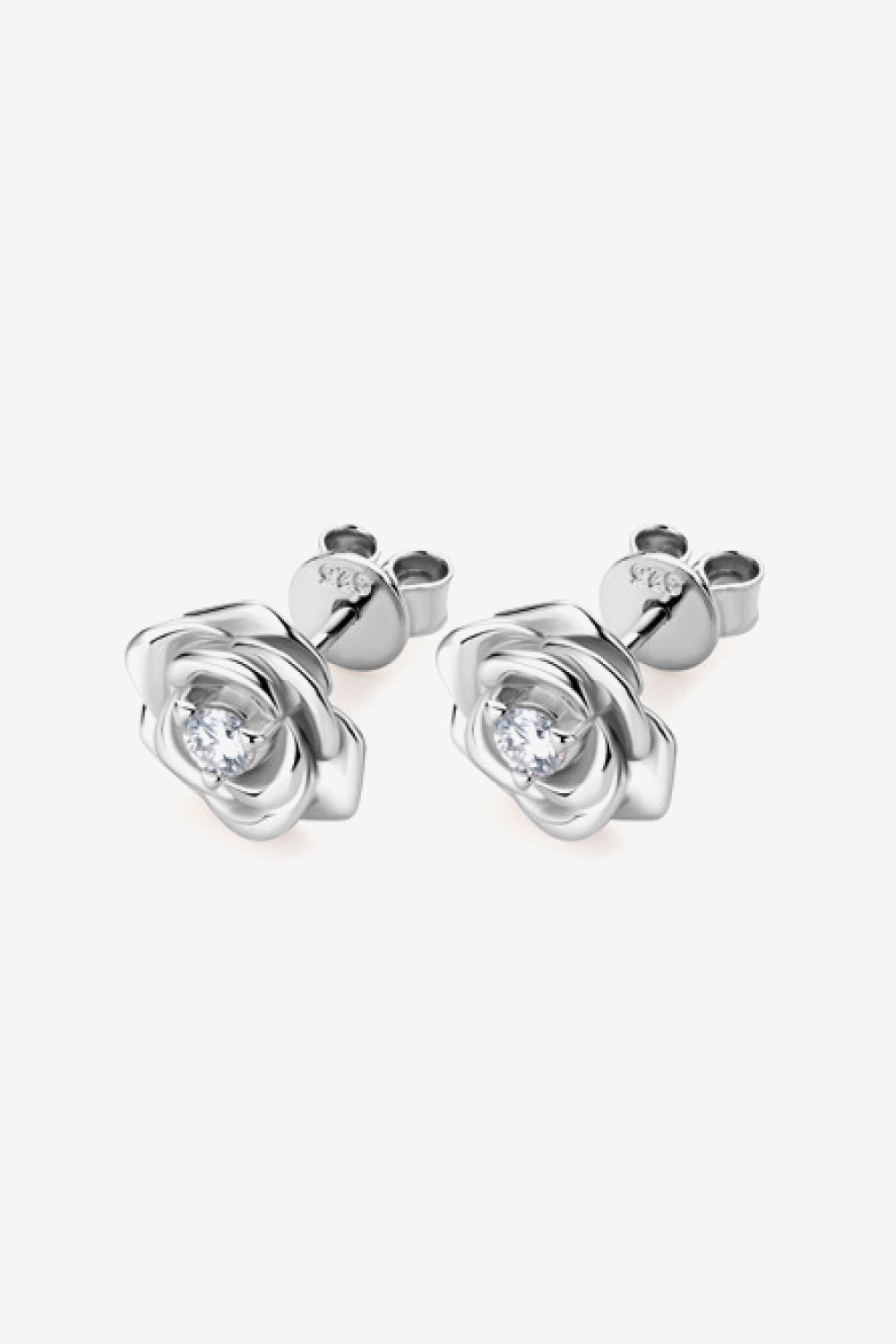 Rose Stud Earrings - Earrings