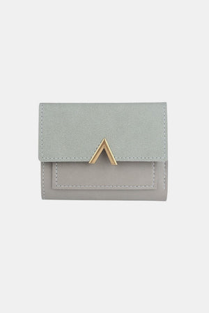 Zenana Compact Trifold Wallet - Grey / One Size